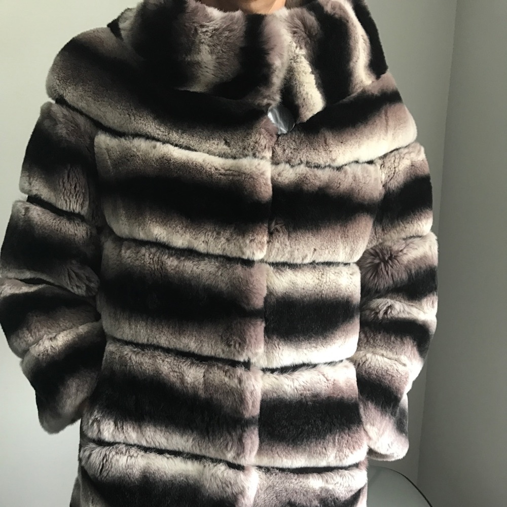 A beautiful fur coat.